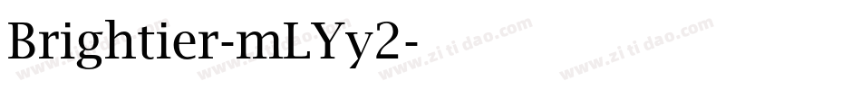 Brightier-mLYy2字体转换