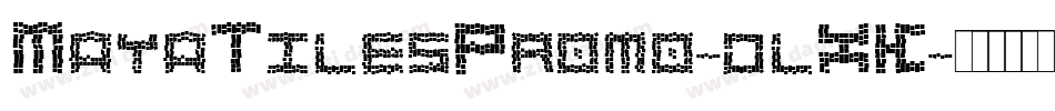 MayaTilesPromo-dlXK字体转换