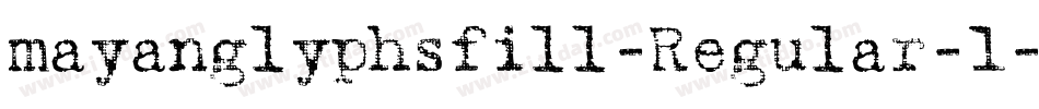mayanglyphsfill-Regular-1字体转换
