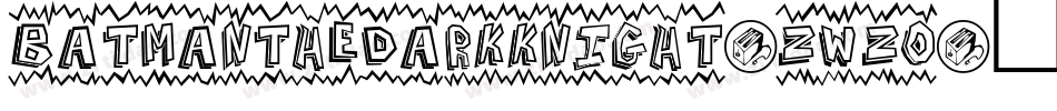 BatmanTheDarkKnight-ZWzq字体转换