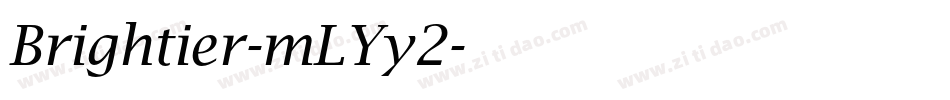 Brightier-mLYy2字体转换