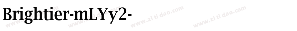 Brightier-mLYy2字体转换