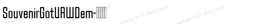 SouvenirGotURWDem字体转换