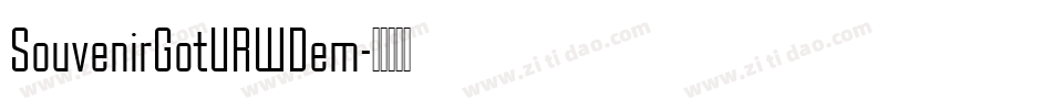 SouvenirGotURWDem字体转换