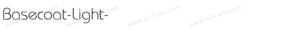 Basecoat-Light字体转换