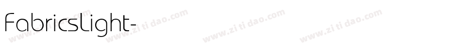 FabricsLight字体转换