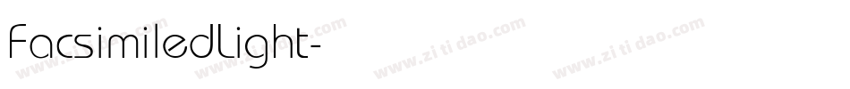 FacsimiledLight字体转换