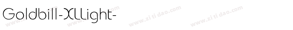 Goldbill-XLLight字体转换