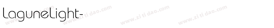 LaguneLight字体转换
