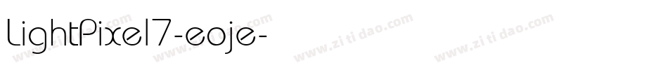 LightPixel7-eoje字体转换