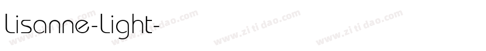 Lisanne-Light字体转换