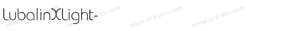LubalinXLight字体转换