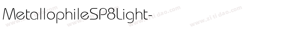 MetallophileSP8Light字体转换