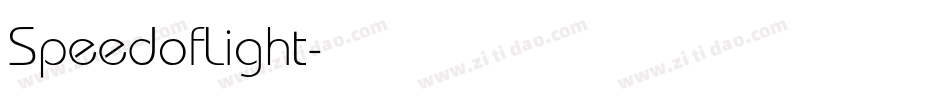 SpeedofLight字体转换