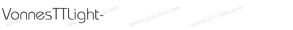 VonnesTTLight字体转换