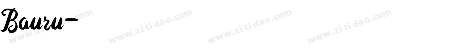 Bauru字体转换