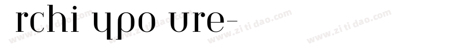 ArchiTypoPure字体转换