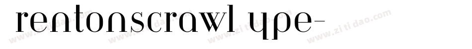 BrentonscrawlType字体转换