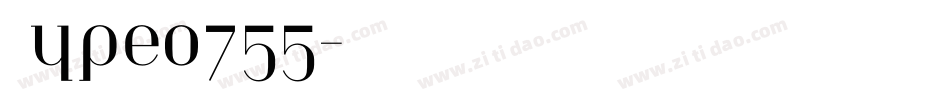 Type0755字体转换