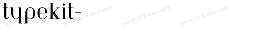 typekit字体转换