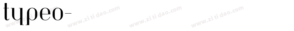 typeo字体转换
