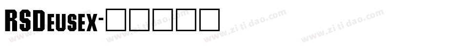 RSDeusex字体转换