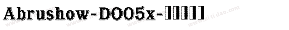 Abrushow-DO05x字体转换