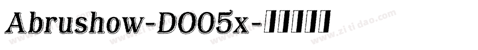 Abrushow-DO05x字体转换
