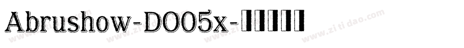 Abrushow-DO05x字体转换