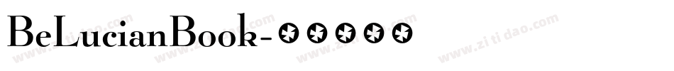 BeLucianBook字体转换