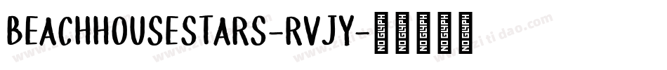 BeachHouseStars-rvJy字体转换