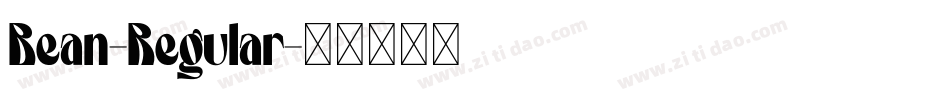 Bean-Regular字体转换