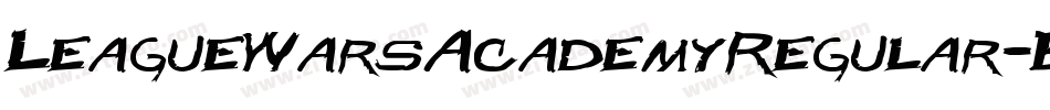 LeagueWarsAcademyRegular-BEWB字体转换