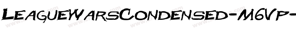 LeagueWarsCondensed-M6Vp字体转换