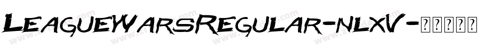 LeagueWarsRegular-nlxV字体转换