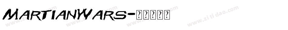 MartianWars字体转换