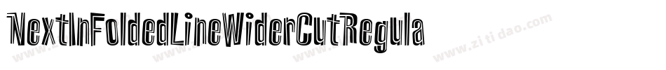 NextInFoldedLineWiderCutRegular-1V6e字体转换