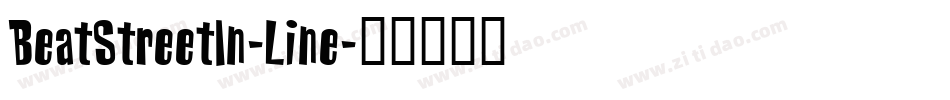 BeatStreetIn-Line字体转换