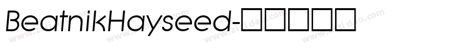BeatnikHayseed字体转换