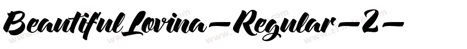 BeautifulLovina-Regular-2字体转换