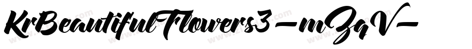 KrBeautifulFlowers3-mZqV字体转换