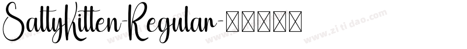 SaltyKitten-Regular字体转换