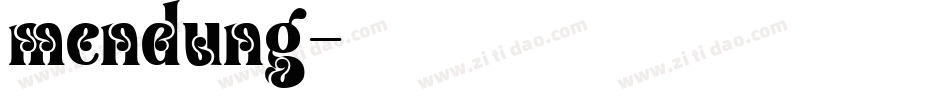 mendung字体转换