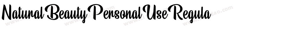 NaturalBeautyPersonalUseRegular-MR8J字体转换 NaturalBeautyPersonalUseRegular-MR8J字体转换
