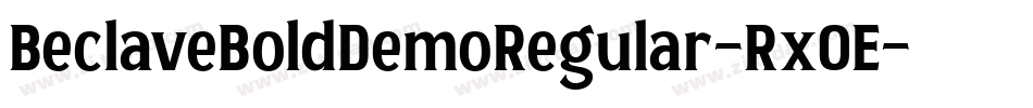 BeclaveBoldDemoRegular-RxOE字体转换
