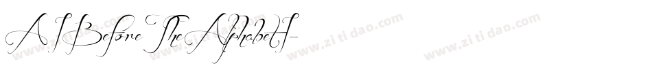 AIBeforeTheAlphabetI字体转换