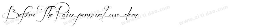 BeforeTheRain_personal_use_demo字体转换