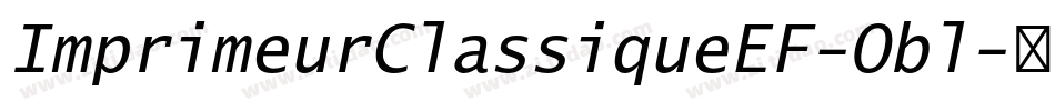 ImprimeurClassiqueEF-Obl字体转换