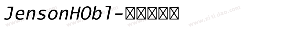 JensonHObl字体转换