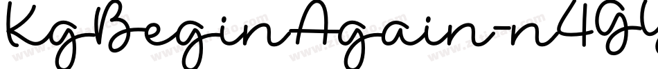 KgBeginAgain-n4GY字体转换